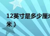 12英寸是多少厘米（怎么计算12英寸多少厘米）