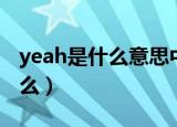 yeah是什么意思中文（yeah翻译为中文是什么）