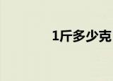1斤多少克（一斤是多少克）