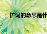 扩词的意思是什么（扩词的意思简述）