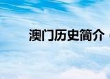 澳门历史简介（关于澳门历史简介）