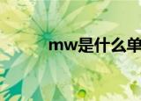 mw是什么单位（mw单位介绍）