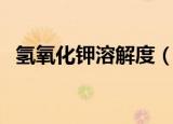 氢氧化钾溶解度（氢氧化钾溶解度是多少）