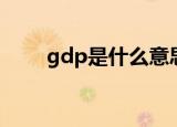 gdp是什么意思通俗讲（gdp简介）