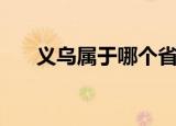 义乌属于哪个省哪个市（义乌的介绍）