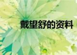 戴望舒的资料（戴望舒的个人简介）