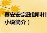 慕安安宗政御叫什么小说名字（慕安安宗政御小说简介）