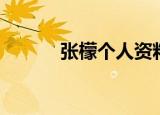 张檬个人资料（关于张檬简介）