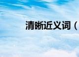 清晰近义词（清晰近义词有哪些）
