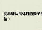 羽毛球队员林丹的妻子是谁（羽毛球队员林丹的妻子是哪一位）