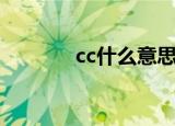 cc什么意思（cc的几种解释）