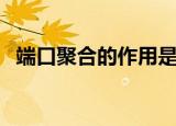 端口聚合的作用是什么（端口聚合的作用）