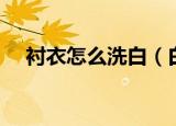 衬衣怎么洗白（白衬衫怎么清洗的干净）