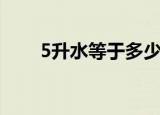 5升水等于多少斤（5升水等于几斤）