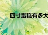 四寸蛋糕有多大（四寸蛋糕是多大呢）