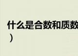 什么是合数和质数（质数和合数的定义是什么）