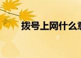 拨号上网什么意思（拨号上网解释）