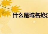 什么是域名抢注（域名抢注的解释）