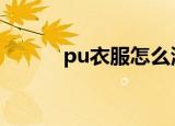 pu衣服怎么清洗（有什么方法）
