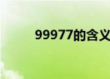 99977的含义（99977什么意思）