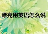 漂亮用英语怎么说（漂亮用英语怎么说表达）