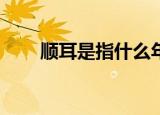 顺耳是指什么年纪（顺耳是60岁吗）