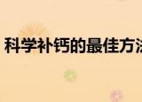 科学补钙的最佳方法（科学补钙的方法介绍）