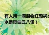 有人用一滴泪会红颜祸水是什么歌（有人用一滴泪会红颜祸水是歌曲丑八怪）