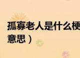 孤寡老人是什么梗（网络用语孤寡老人是什么意思）