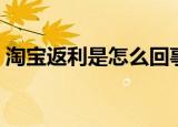 淘宝返利是怎么回事（淘宝返利是什么原因）