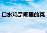 口水鸡是哪里的菜（口水鸡是什么地方的菜）