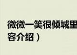 微微一笑很倾城里面的游戏是什么（电视剧内容介绍）
