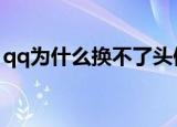 qq为什么换不了头像（更换不了头像的原因）