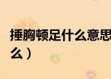 捶胸顿足什么意思（词语捶胸顿足的意思是什么）