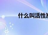 什么叫活性炭（活性炭的解释）