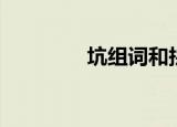 坑组词和拼音（坑的意思）