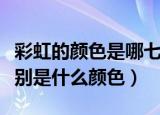 彩虹的颜色是哪七种颜色（彩虹的七种颜色分别是什么颜色）
