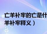 亡羊补牢的亡是什么意思牢又是什么意思（亡羊补牢释义）