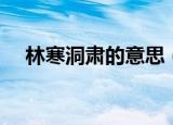 林寒洞肃的意思（词语林寒洞肃的意思）
