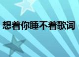想着你睡不着歌词（想着你睡不着整首歌词）