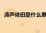 涛声依旧是什么意思（涛声依旧简单介绍）