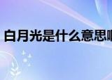 白月光是什么意思啊（白月光的意思是什么）
