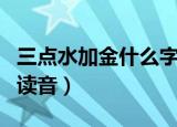 三点水加金什么字什么梗（三点水加金的正确读音）