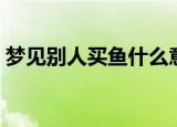 梦见别人买鱼什么意思（梦见别人买鱼含义）
