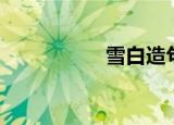 雪白造句（雪白颜料）