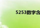 5253数字含义（5253赛尔号）