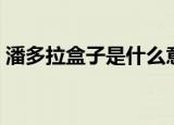 潘多拉盒子是什么意思（潘多拉的盒子简介）