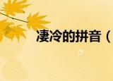 凄冷的拼音（凄冷的拼音及解释）