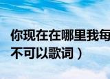 你现在在哪里我每天都在想你是什么歌（客官不可以歌词）