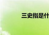 三史指是什么（什么是三史）